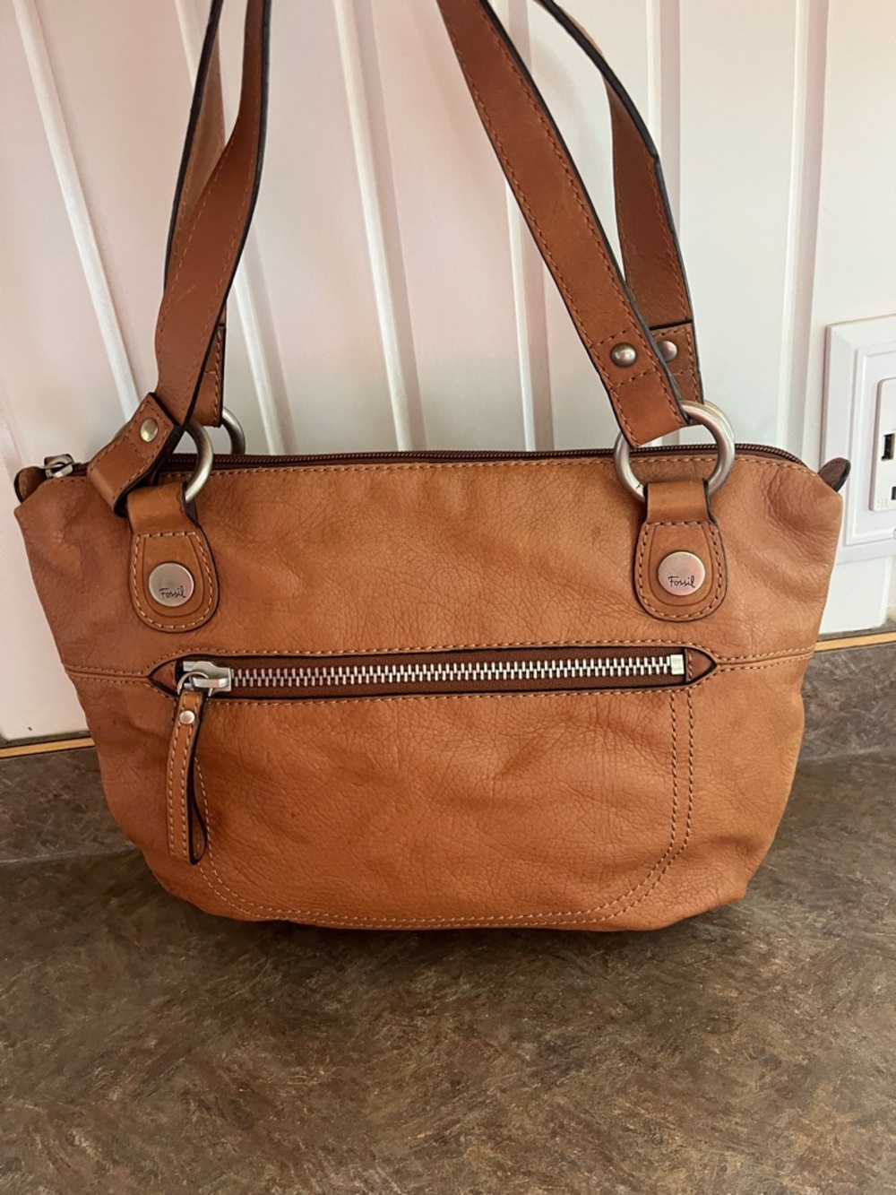 Fossil Brown Leather Shoulder bag